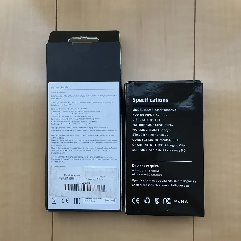 Xiaomi Mi Band 4の本物と偽物